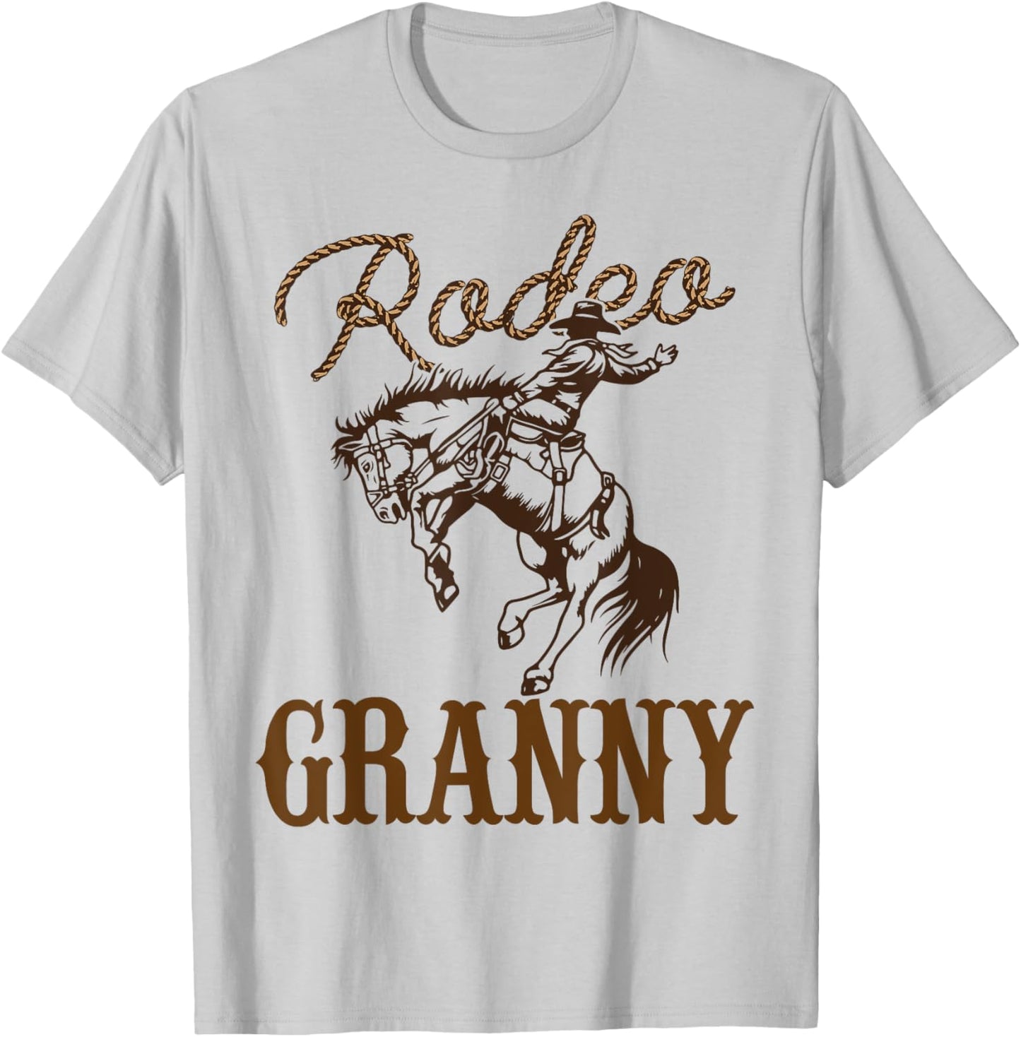 Granny Birthday Cowboy Cowgirl Western Rodeo Grandma Party T-Shirt - T-Shirt | Ash