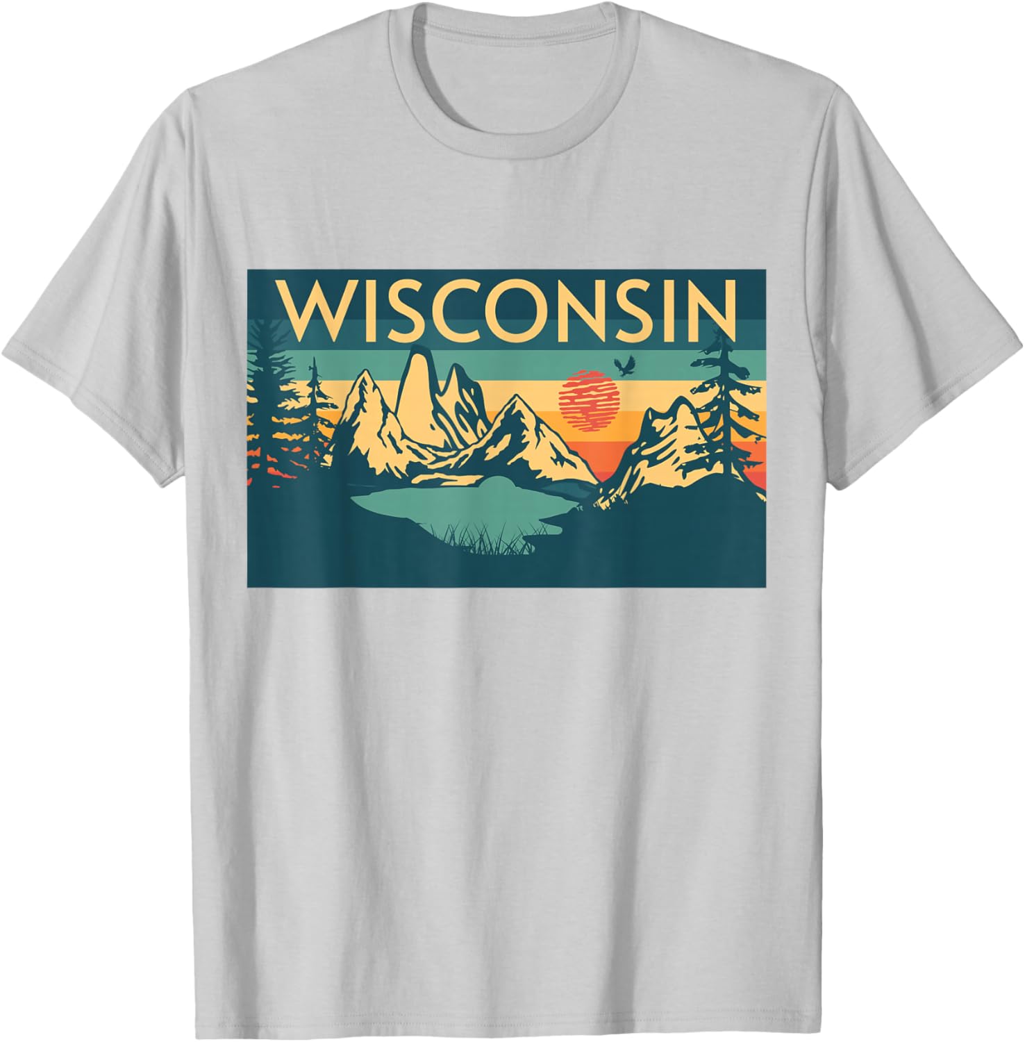 Wisconsin T-Shirt - T-Shirt | Ash