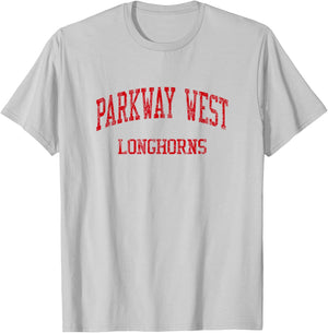 Parkway West High School HS Ballwin MO Vintage Sports T-Shirt - T-Shirt | Ash