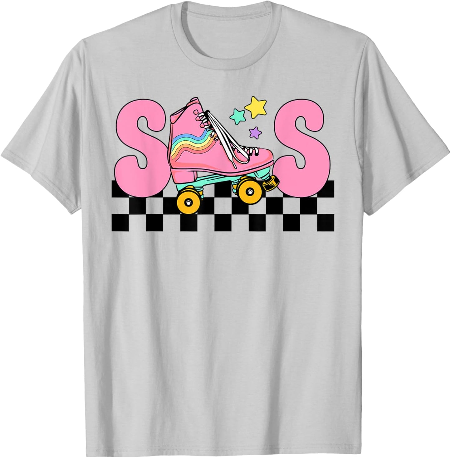 Sister Rolling Into Birthday Roller Skating Family Matching T-Shirt - T-Shirt | Ash