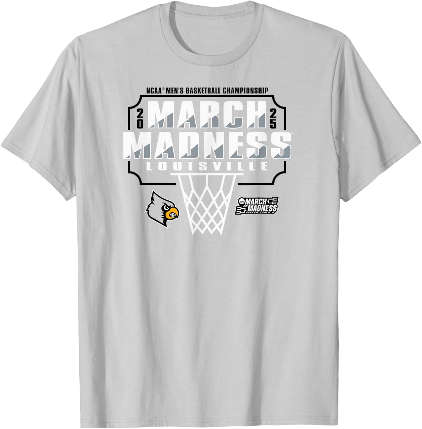 Louisville Cardinals March Madness 2025 Men's Basketball Red T-Shirt - T-Shirt | Ash
