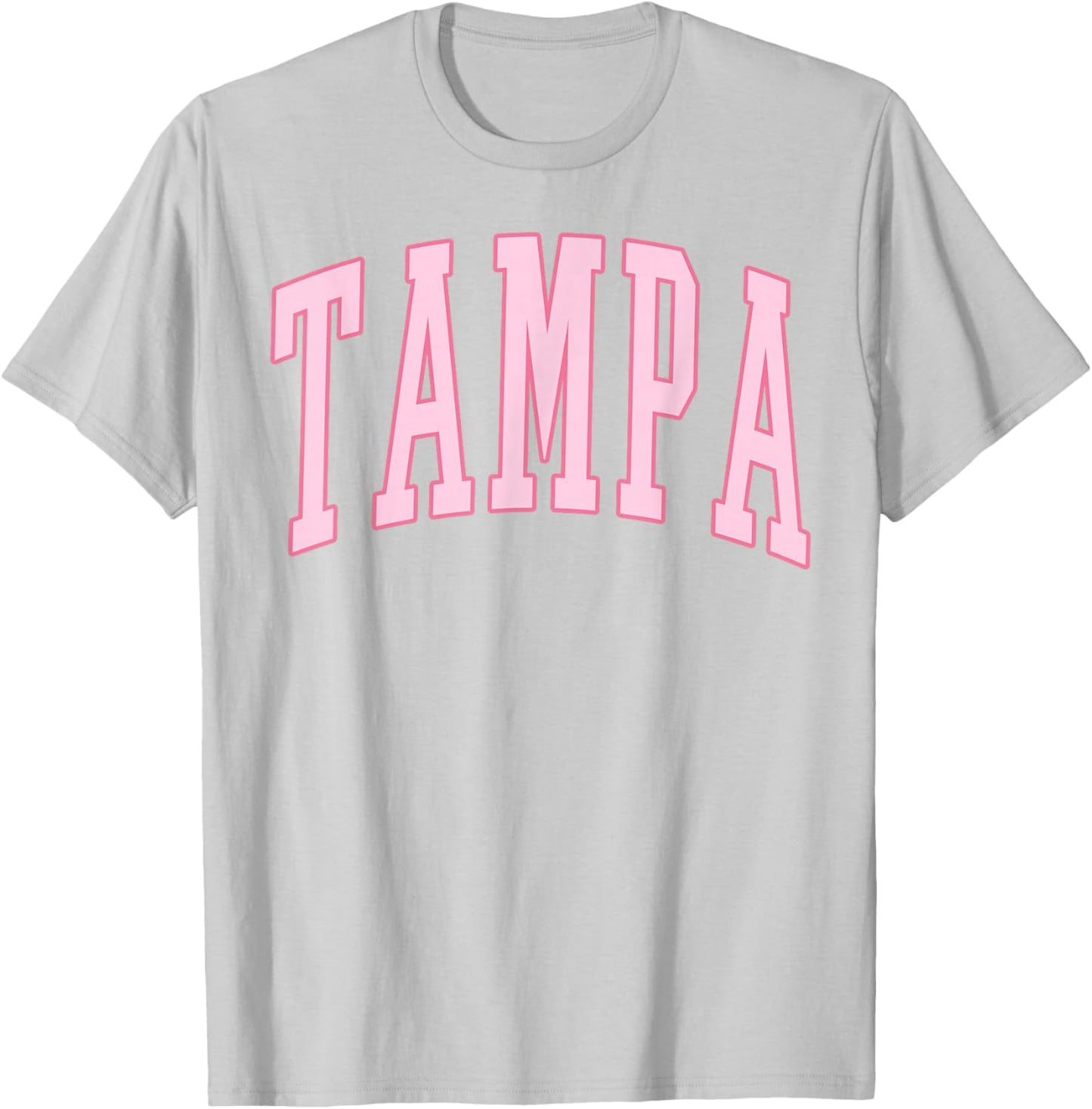 Tampa Vintage Preppy Varsity Pink Sports T-Shirt - T-Shirt | Ash