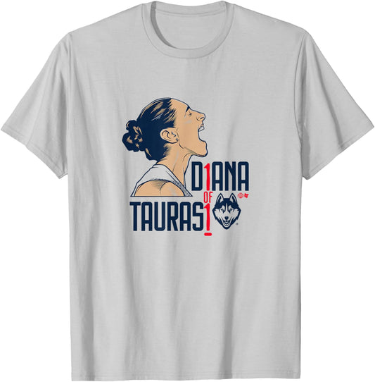 Diana Taurasi - 1 of 1 - UConn Huskies Basketball T-Shirt - T-Shirt | Ash