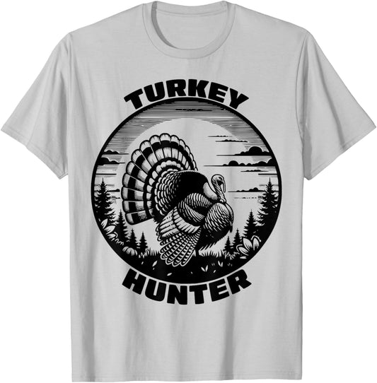 Turkey Hunter Funny Turkey Hunting Season Men Women Kids T-Shirt - T-Shirt | Ash