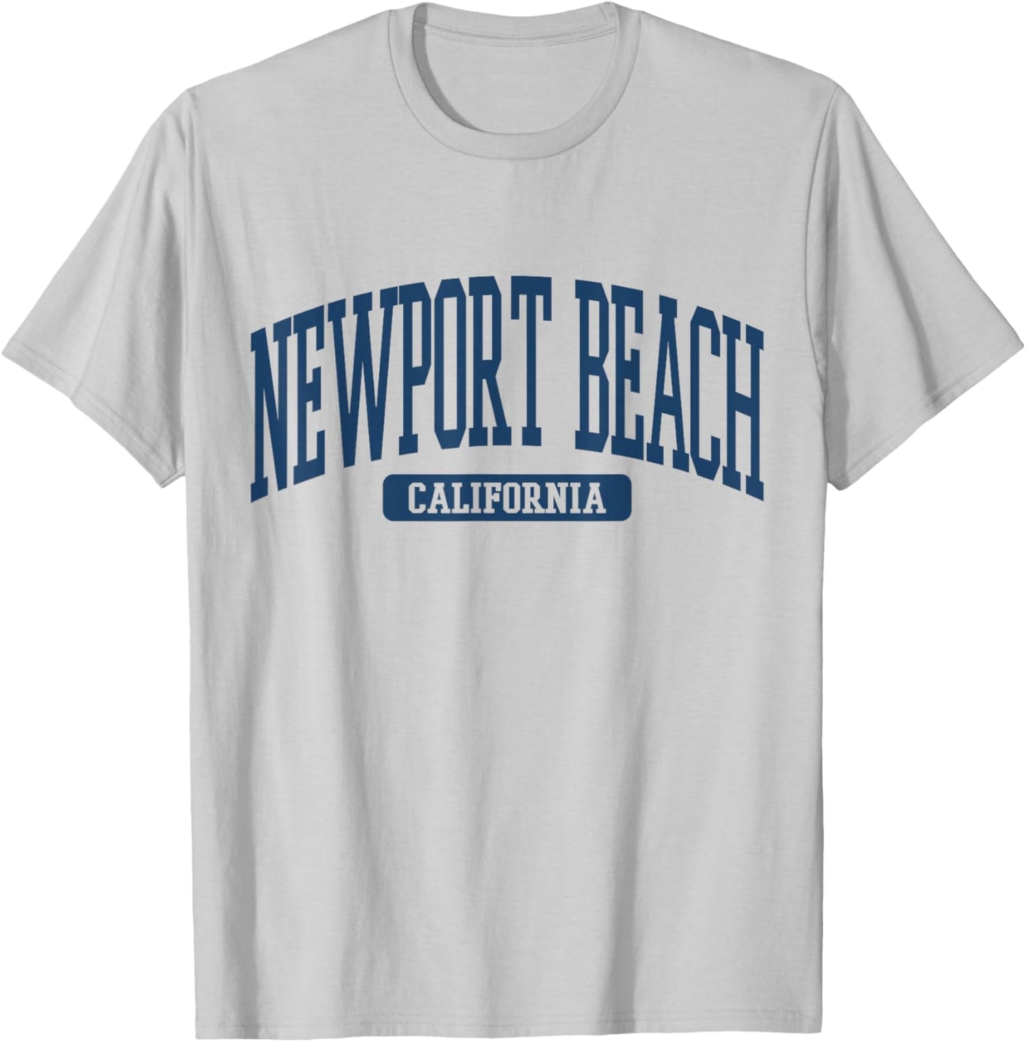 Newport Beach California Souvenir Beach Classic, Retro T-Shirt - T-Shirt | Ash