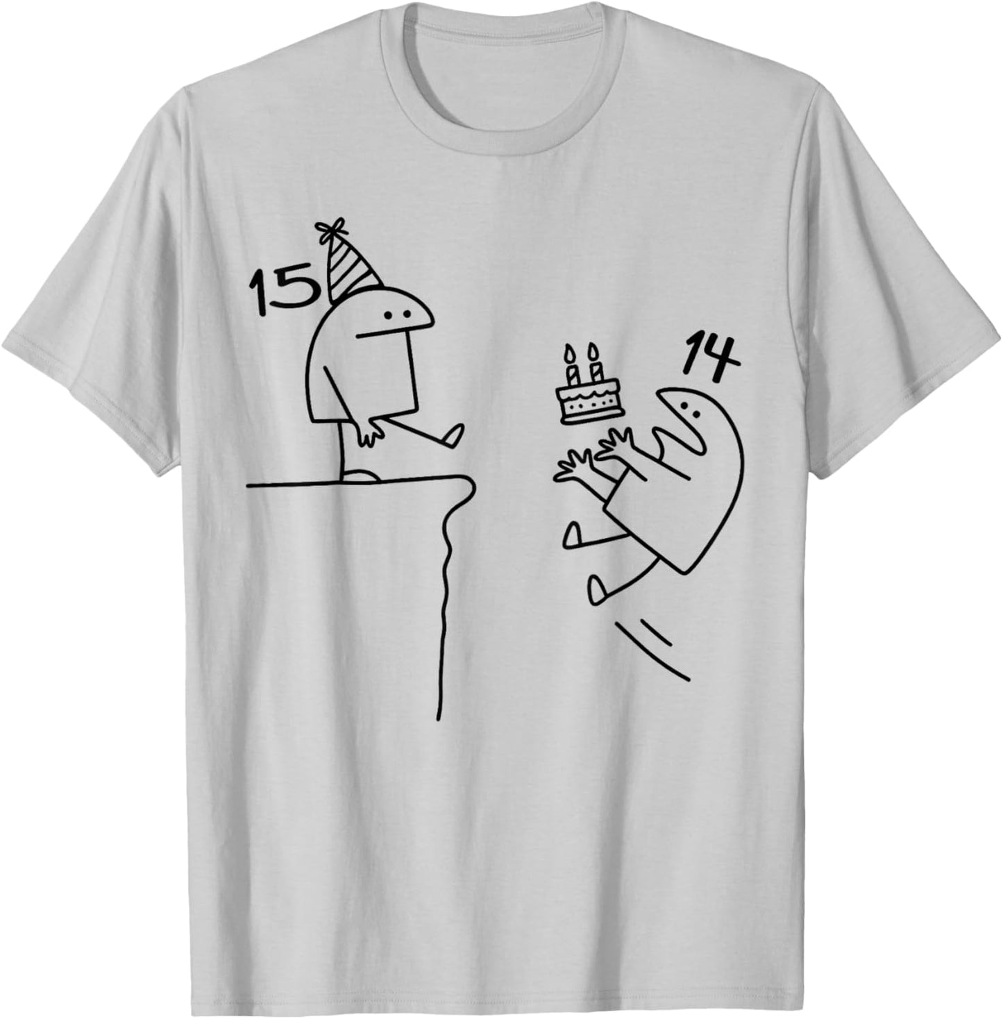 15th Birthday Party Funny 15 Years Old Birthday Teens T-Shirt - T-Shirt | Ash