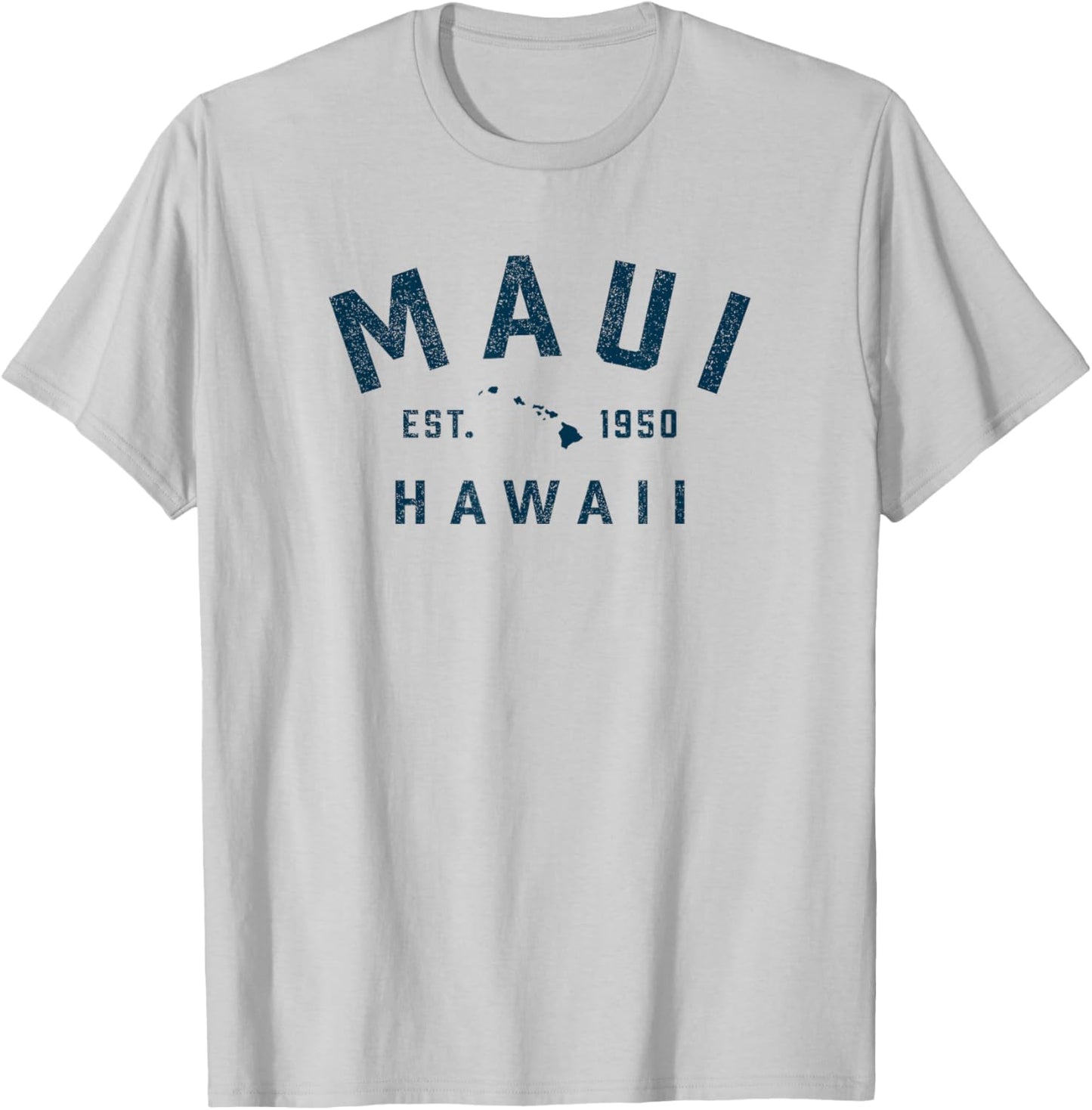Vintage Maui Hawaii Souvenir Retro Preppy Throwback Hawaiian T-Shirt - T-Shirt | Ash