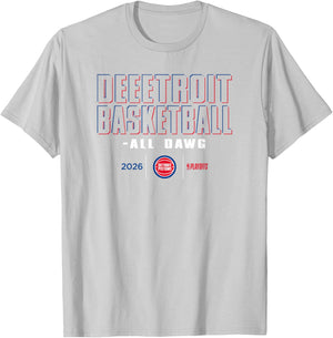 NBA 2026 Playoffs Mantra Pistons Shadow Realm T-Shirt - T-Shirt | Ash