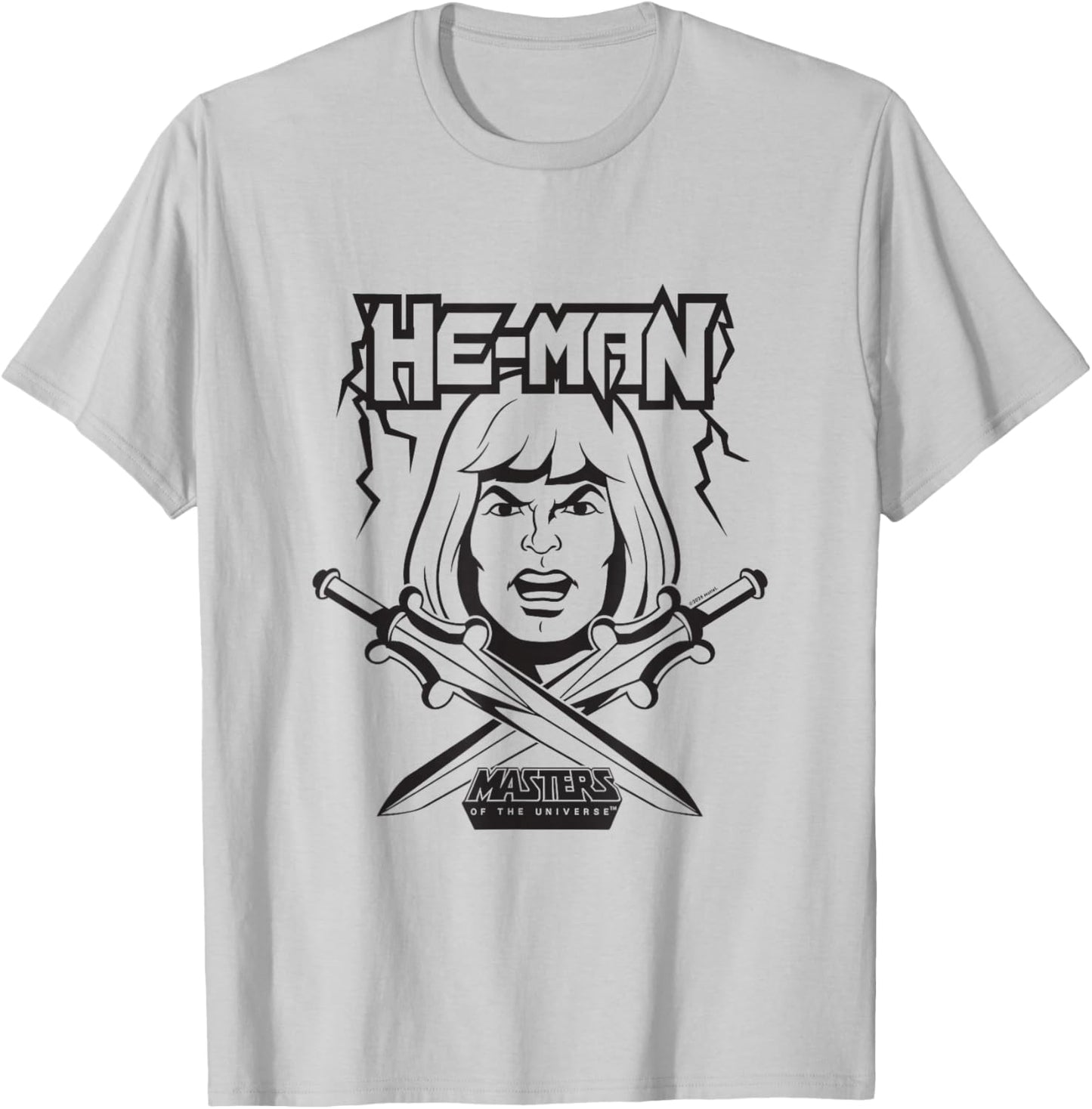 Meister des Universums He-Man Schwarz und Weiß T-Shirt - T-Shirt | Ash
