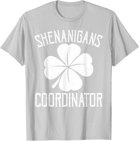 Shenanigans Squad Teacher Funny St Patrick's Day Men Women T-Shirt - T-Shirt | Ash