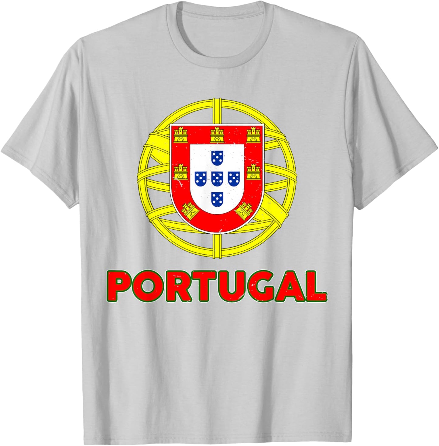 Toddler Portugal Portuguese Flag Youth Baby Kids Boys T-Shirt - T-Shirt | Ash
