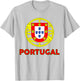 Toddler Portugal Portuguese Flag Youth Baby Kids Boys T-Shirt - T-Shirt | Ash