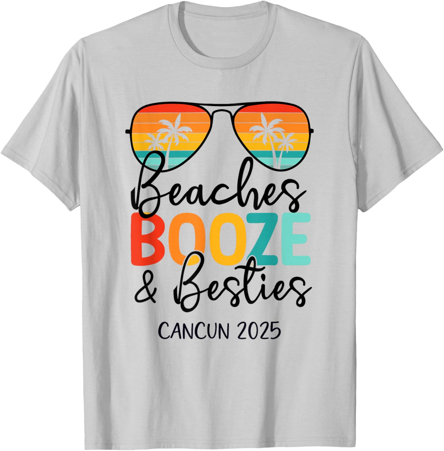 Girls Trip 2025 Cancun Mexico Weekend Summer Vacation T-Shirt - T-Shirt | Ash