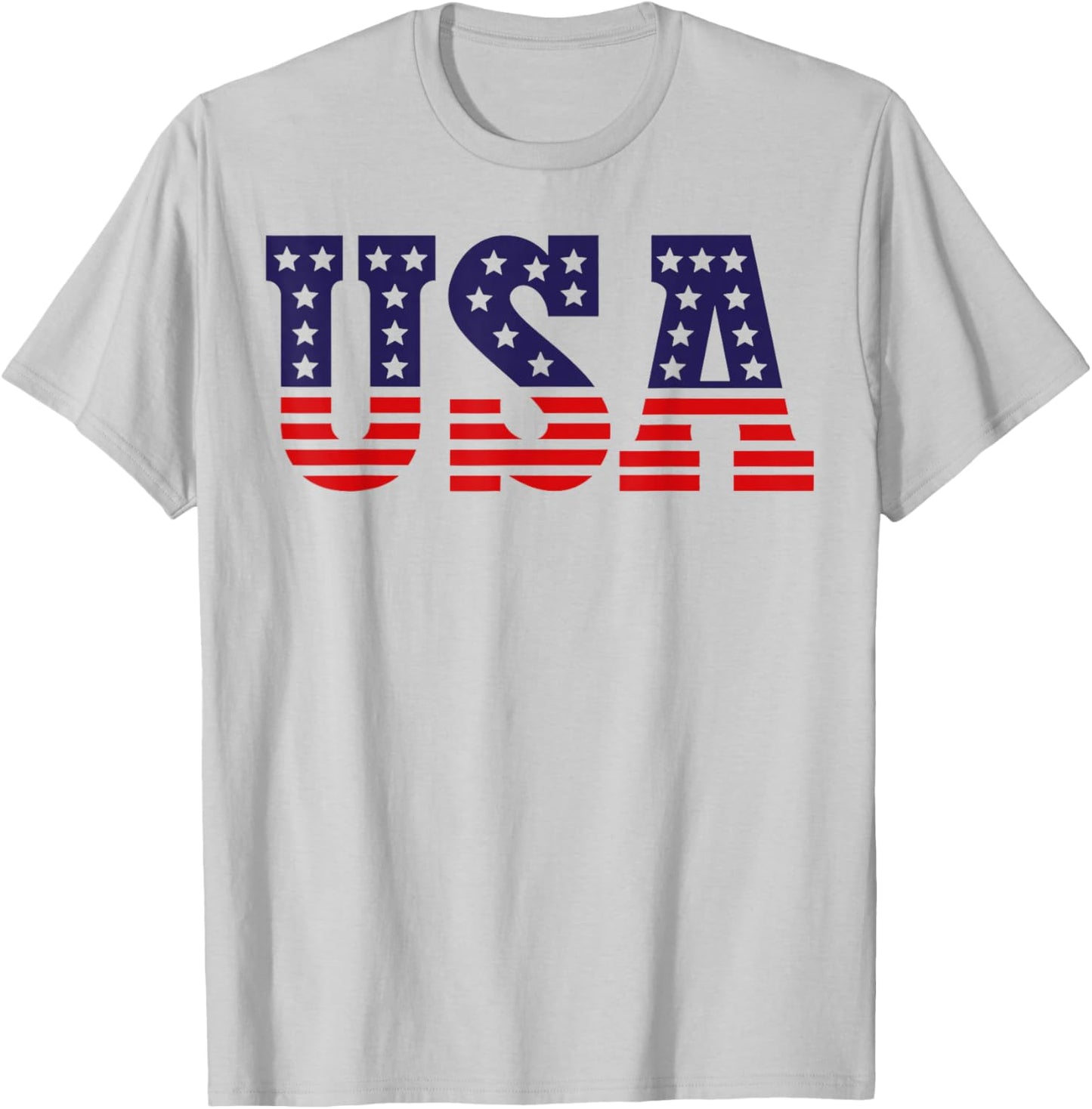 USA Shirt US Flag 4th Of July Patriotic Family Matching T-Shirt - T-Shirt | Ash