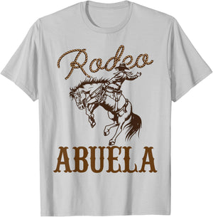 Abuela Birthday Cowboy Cowgirl Western Rodeo Grandma Party T-Shirt - T-Shirt | Ash