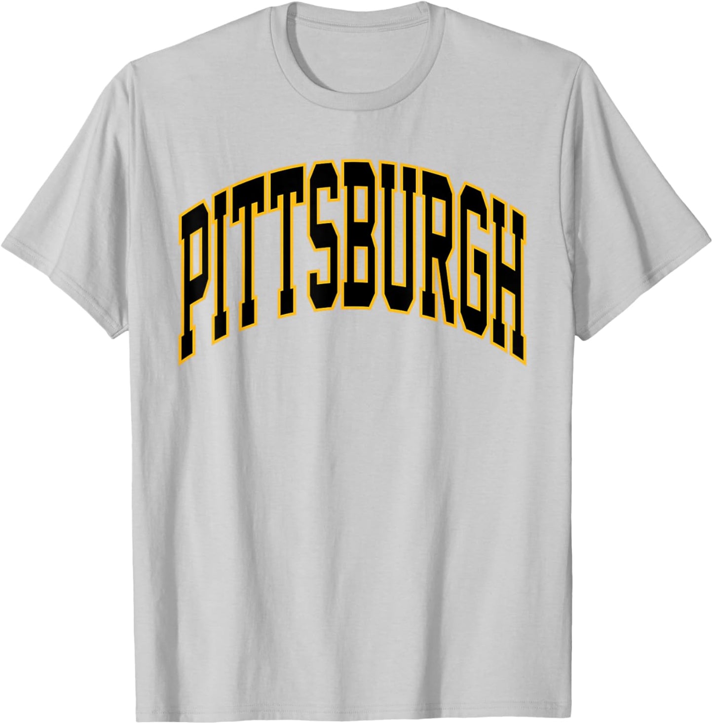 Retro Pittsburgh Throwback Classic Pittsburgh Black Gold T-Shirt - T-Shirt | Ash