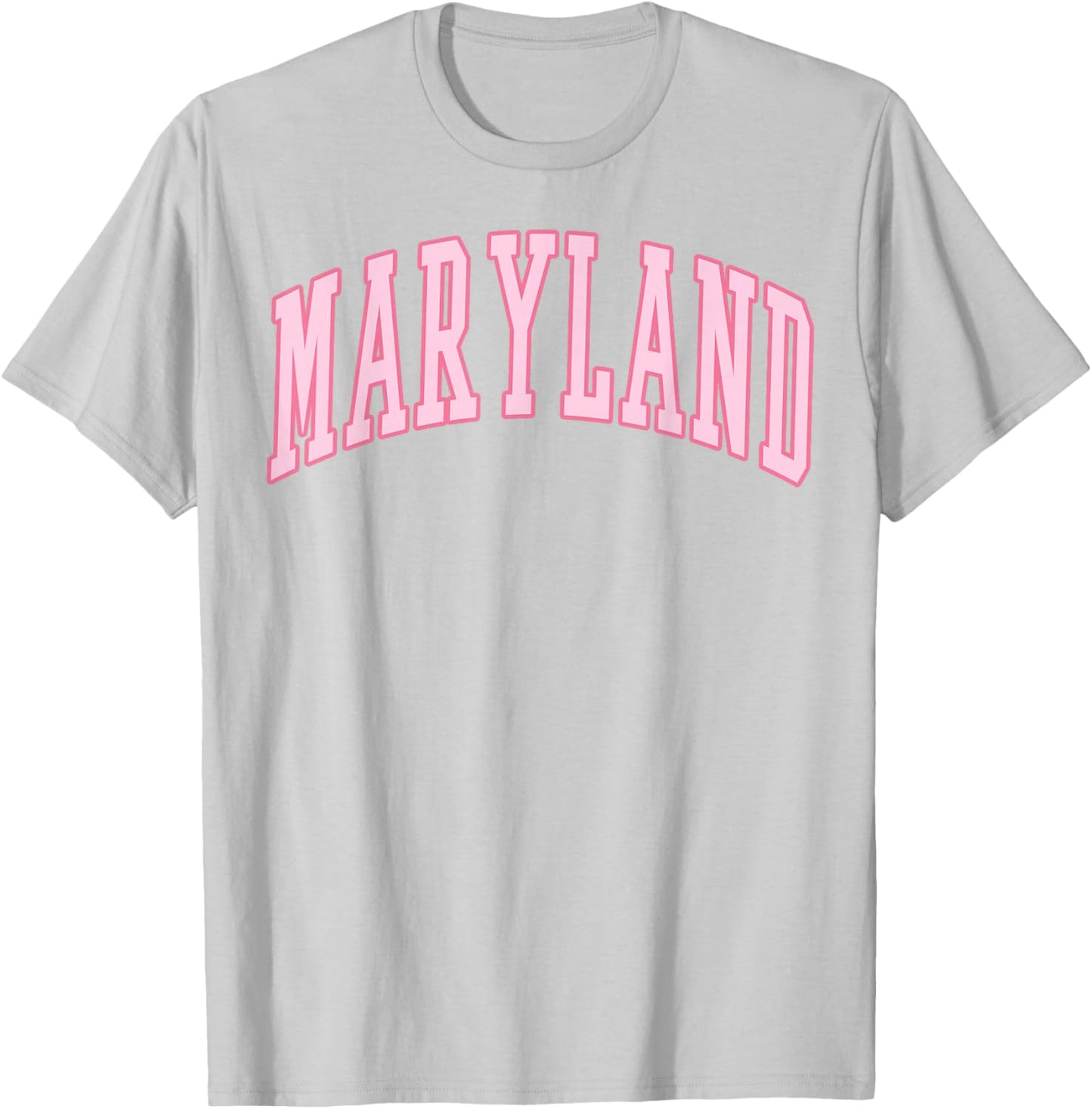 Maryland Vintage Preppy Varsity Pink Sports T-Shirt - T-Shirt | Ash