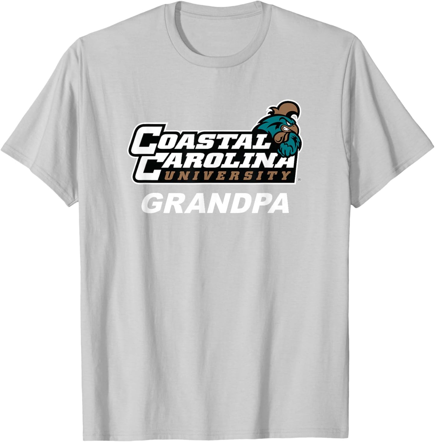 Coastal Carolina University CCU Grandpa T-Shirt - T-Shirt | Ash
