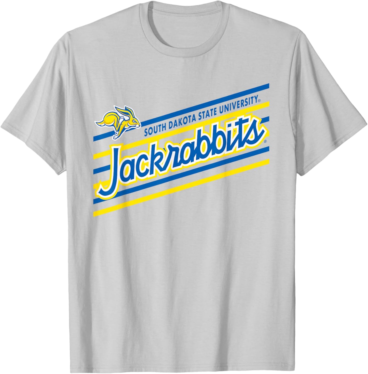 South Dakota State Jackrabbits Retro Performer Gray T-Shirt - T-Shirt | Ash