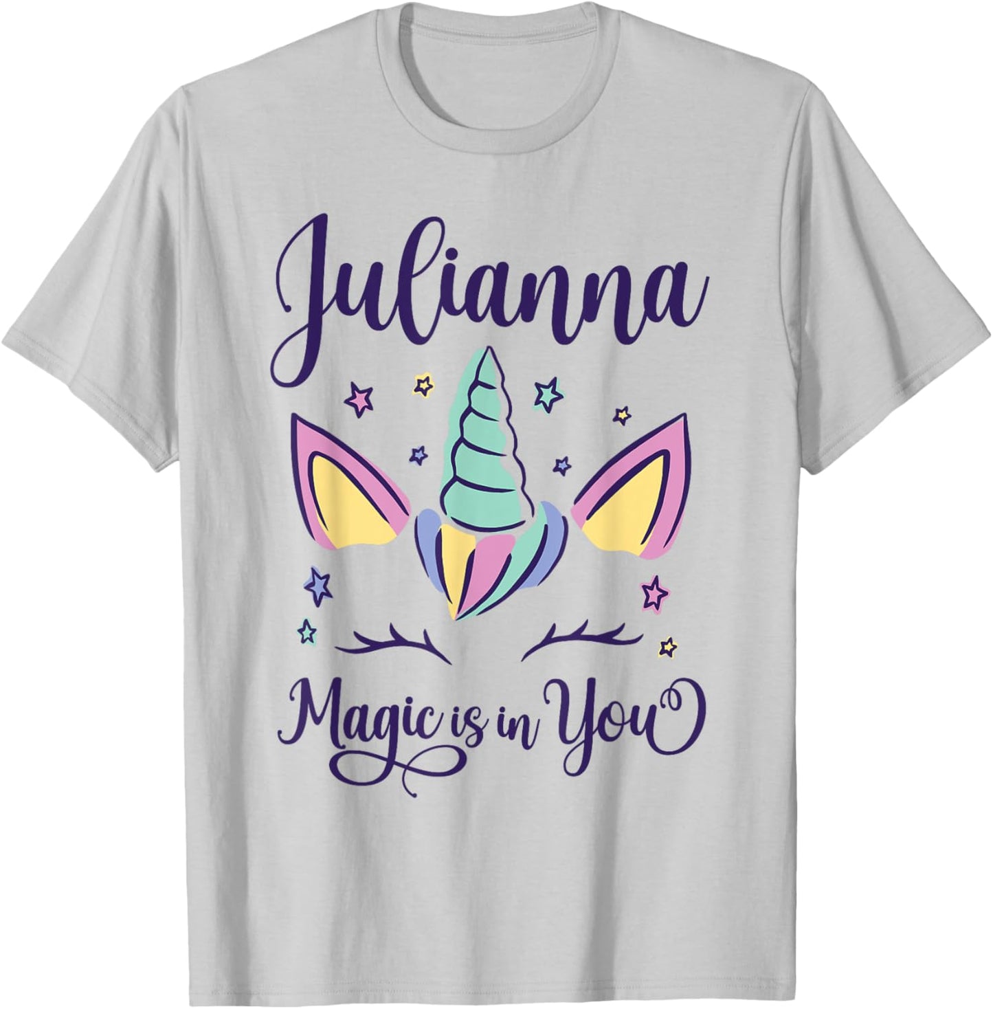 First Name Julianna Personalized I Love Julianna T-Shirt - T-Shirt | Ash