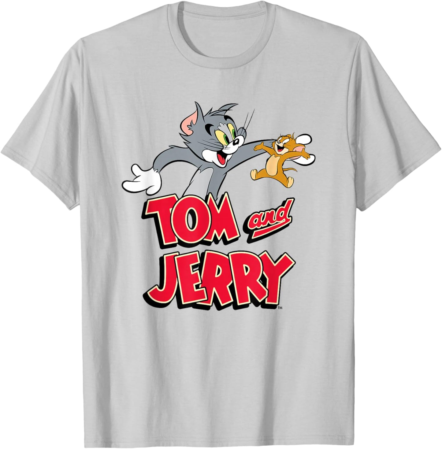 Tom & Jerry Happy Together , White, S T-Shirt - T-Shirt | Ash