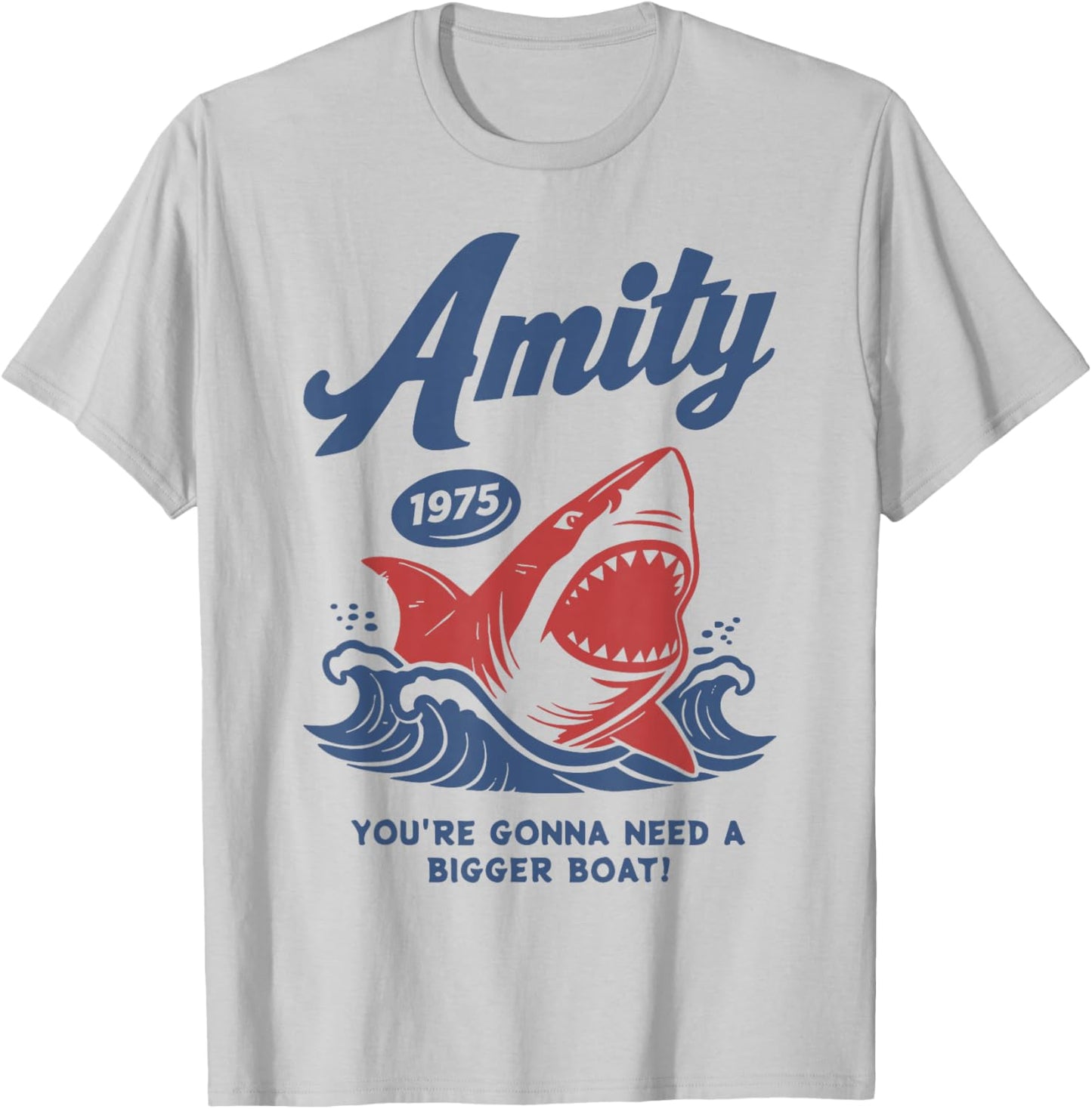 Vintage Amity 1975 Retro Sailboat Sunrise Summer T-Shirt - T-Shirt | Ash