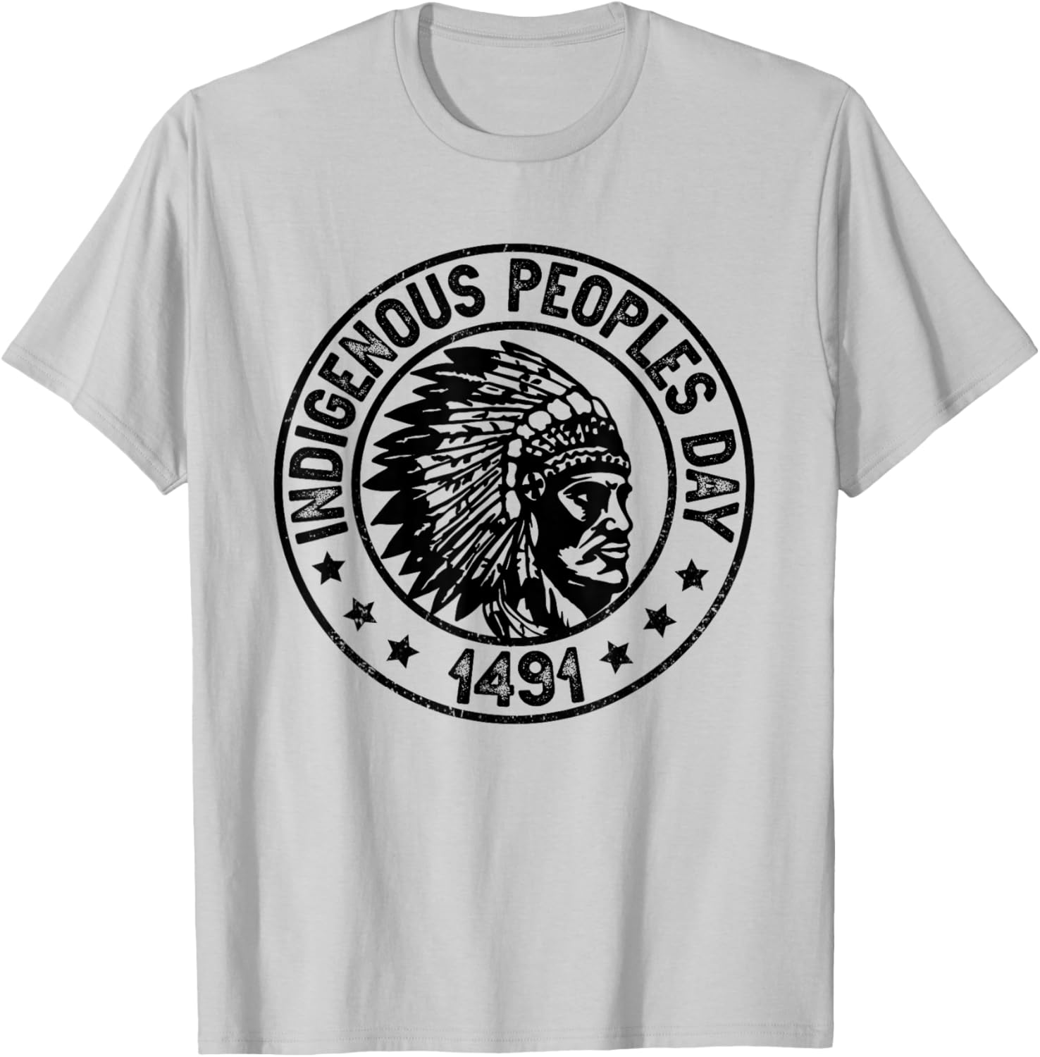 Indigenous Peoples Day Native American Heritage Indian Pride T-Shirt - T-Shirt | Ash