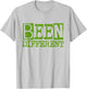 Chlorophyll Green White Color Match T-Shirt - T-Shirt | Ash