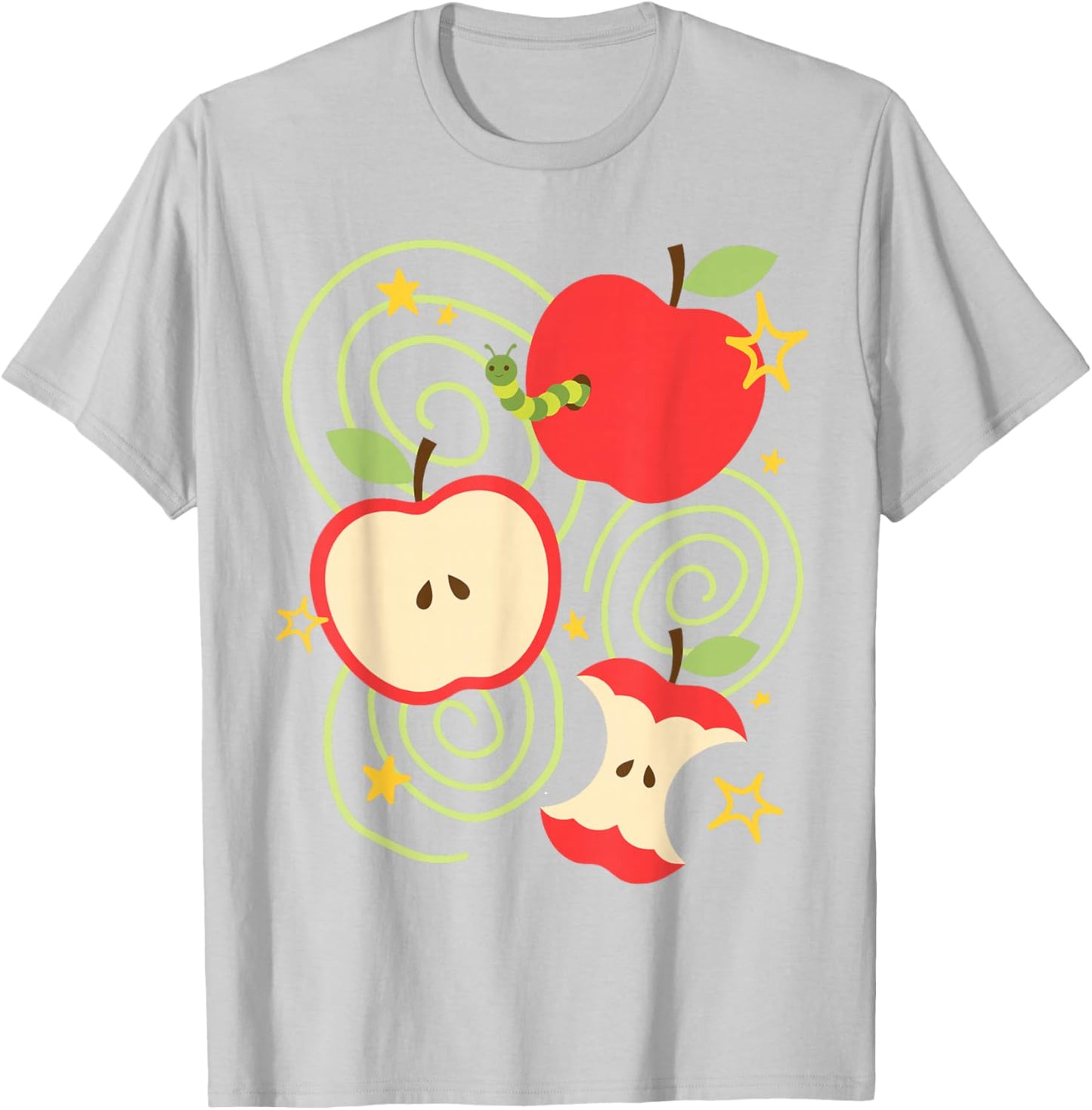 y2k Apple Kawaii Cute Vintage 90s Retro Summer Teen T-Shirt - T-Shirt | Ash