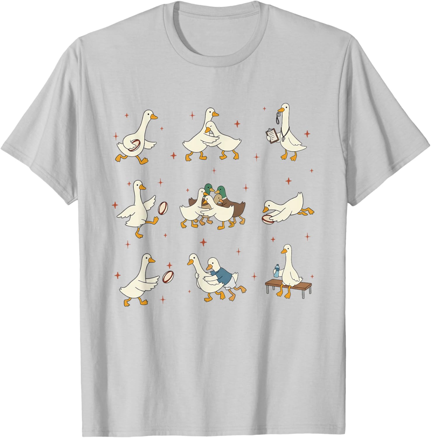 Rugby Silly Goose Funny Rugby Player Team Rugby Union T-Shirt - T-Shirt | Ash