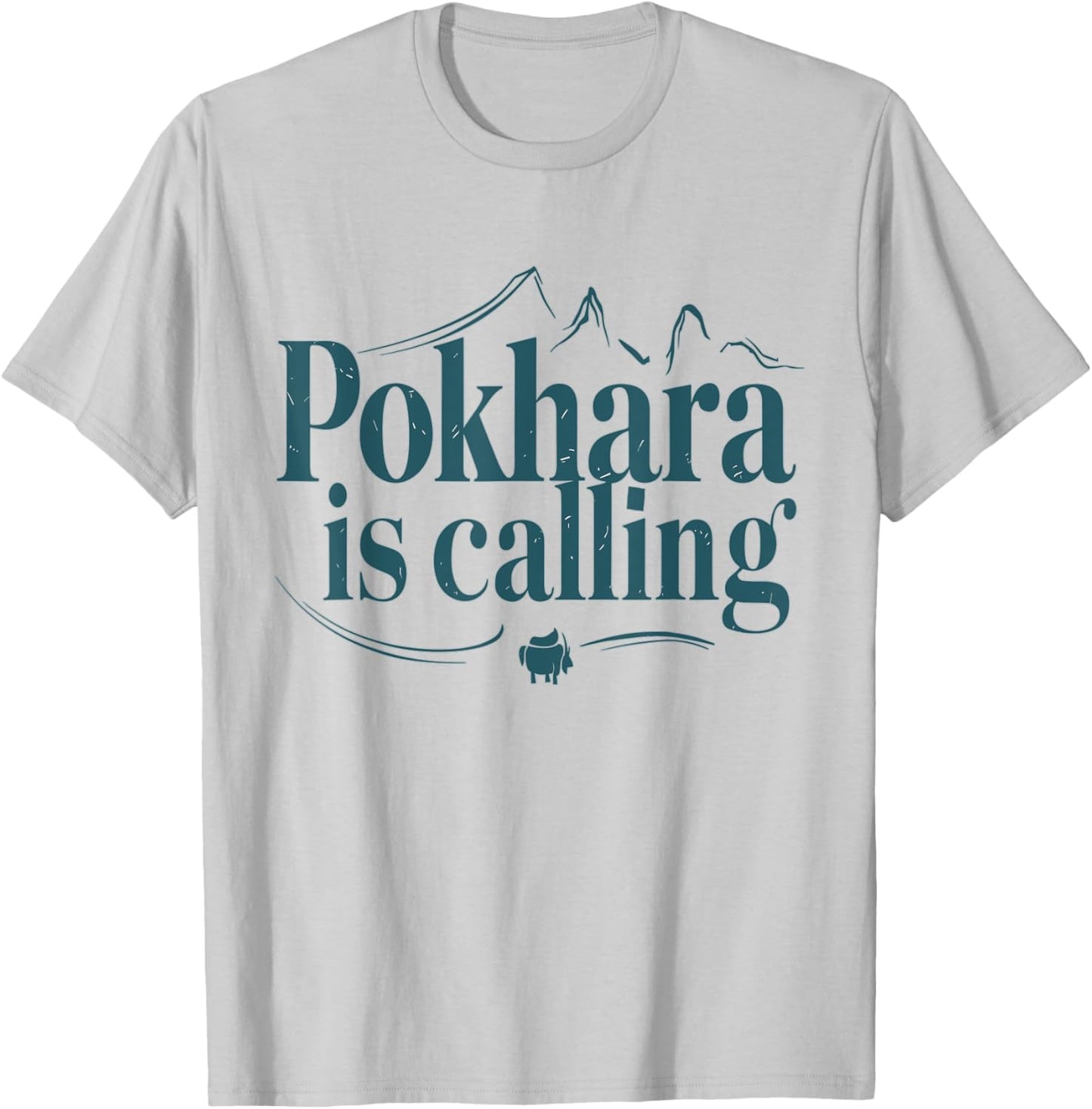 Annapurna Hiking Retro Nepal Pokhara T-Shirt - T-Shirt | Ash