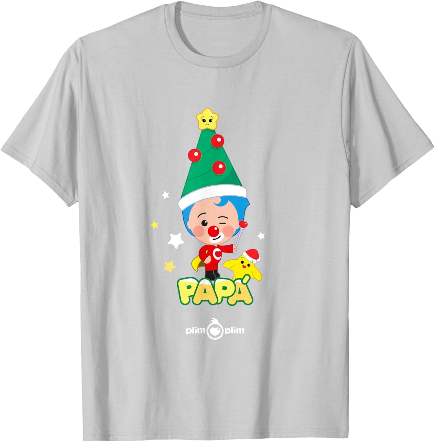 Plim Plim Festive Family – Mom Dad Baby Holiday T-Shirt - T-Shirt | Ash