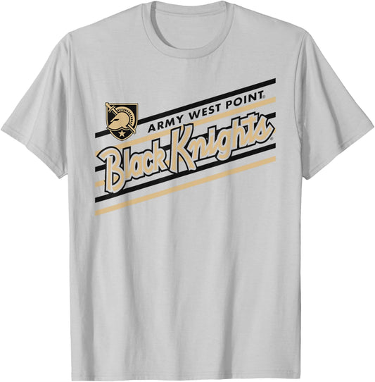 Army Black Knights Retro Performer White Officially Licensed T-Shirt - T-Shirt | Ash
