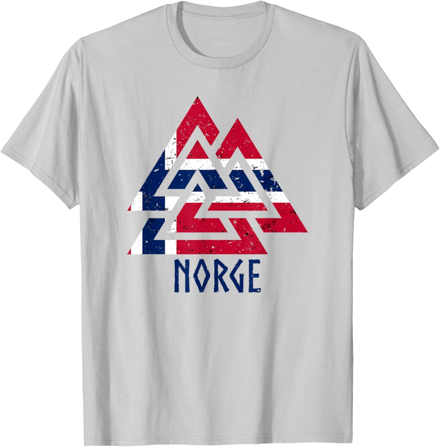 Norwegian Norway Viking nordic norge norway norwegian flag T-Shirt - T-Shirt | Ash