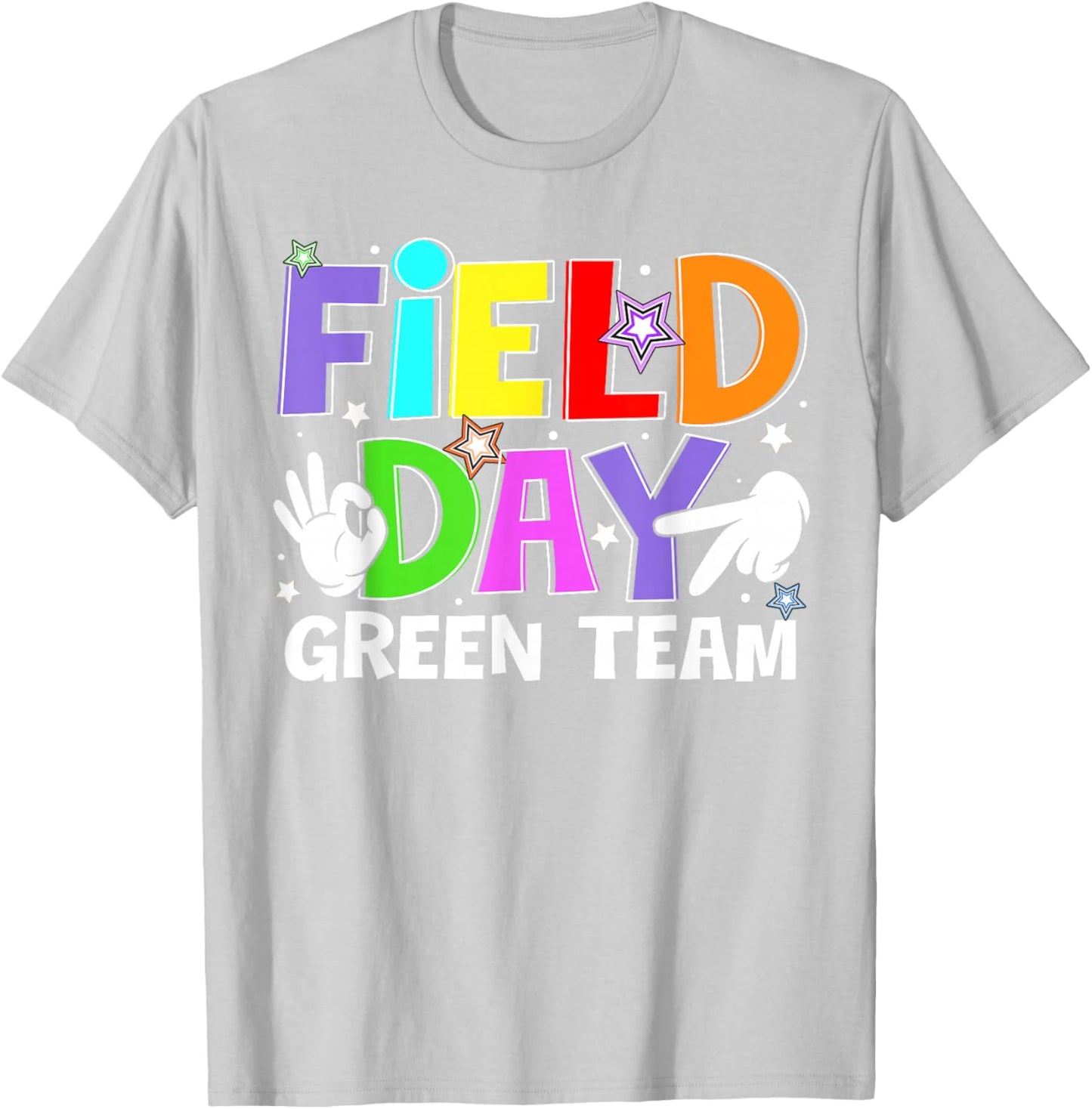 Field Day Green Team Let The Games Begin Six Seven Meme T-Shirt - T-Shirt | Ash