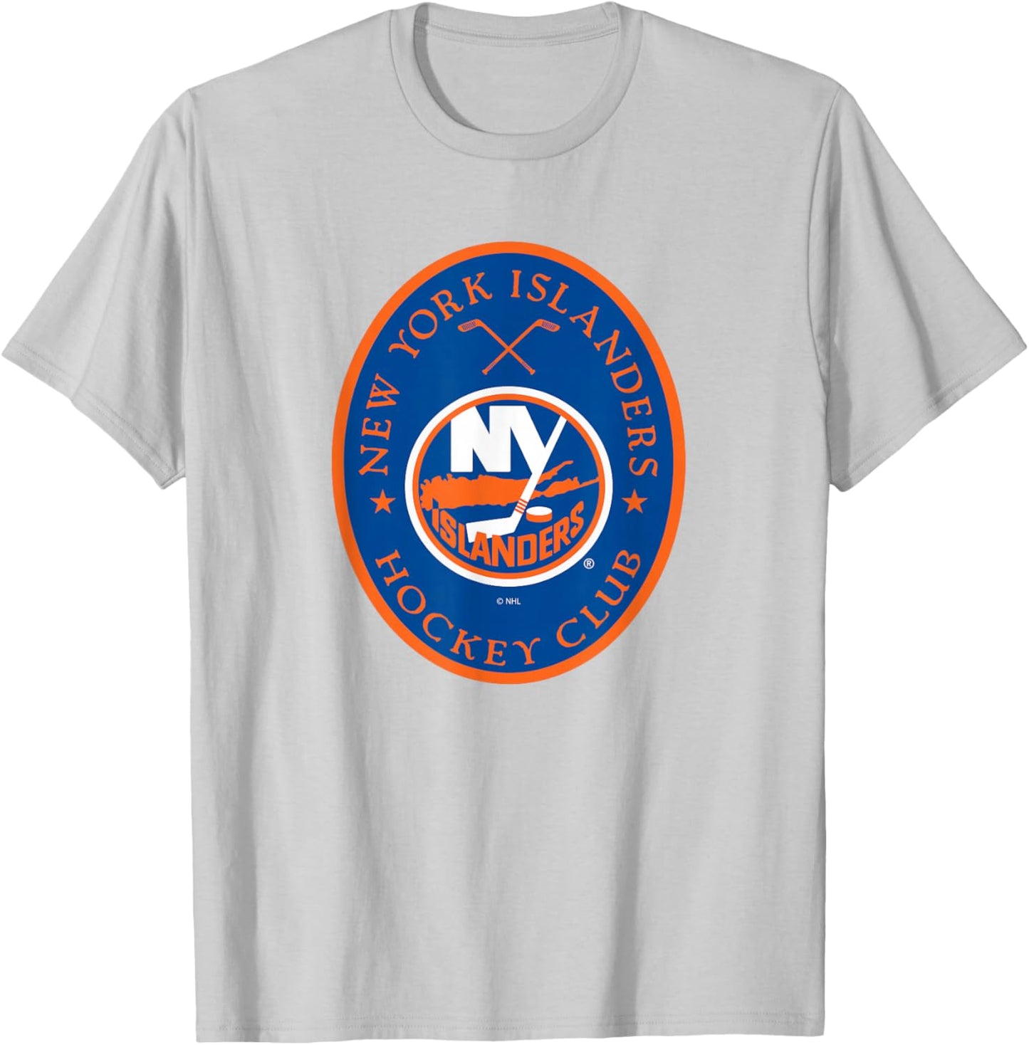 New York Islanders Iconic Officially Licensed T-Shirt - T-Shirt | Ash