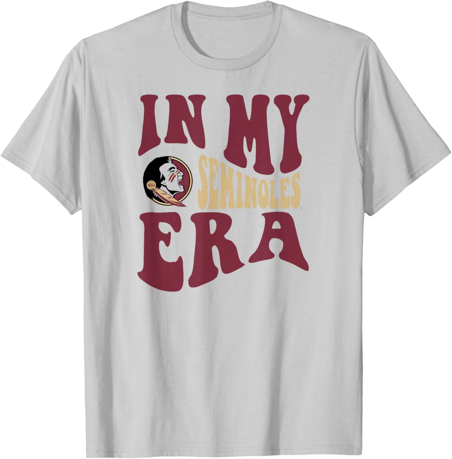 Florida State Seminoles Era White Officially Licensed T-Shirt - T-Shirt | Ash
