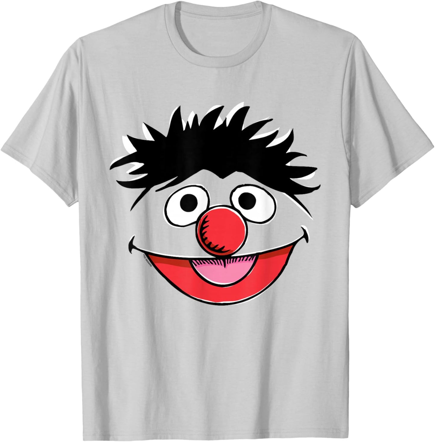 Sesame Street Ernie Retro Sketch Face Halloween Costume T-Shirt - T-Shirt | Ash