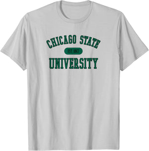 Chicago State Cougars Varsity Gray Officially Licensed T-Shirt - T-Shirt | Ash