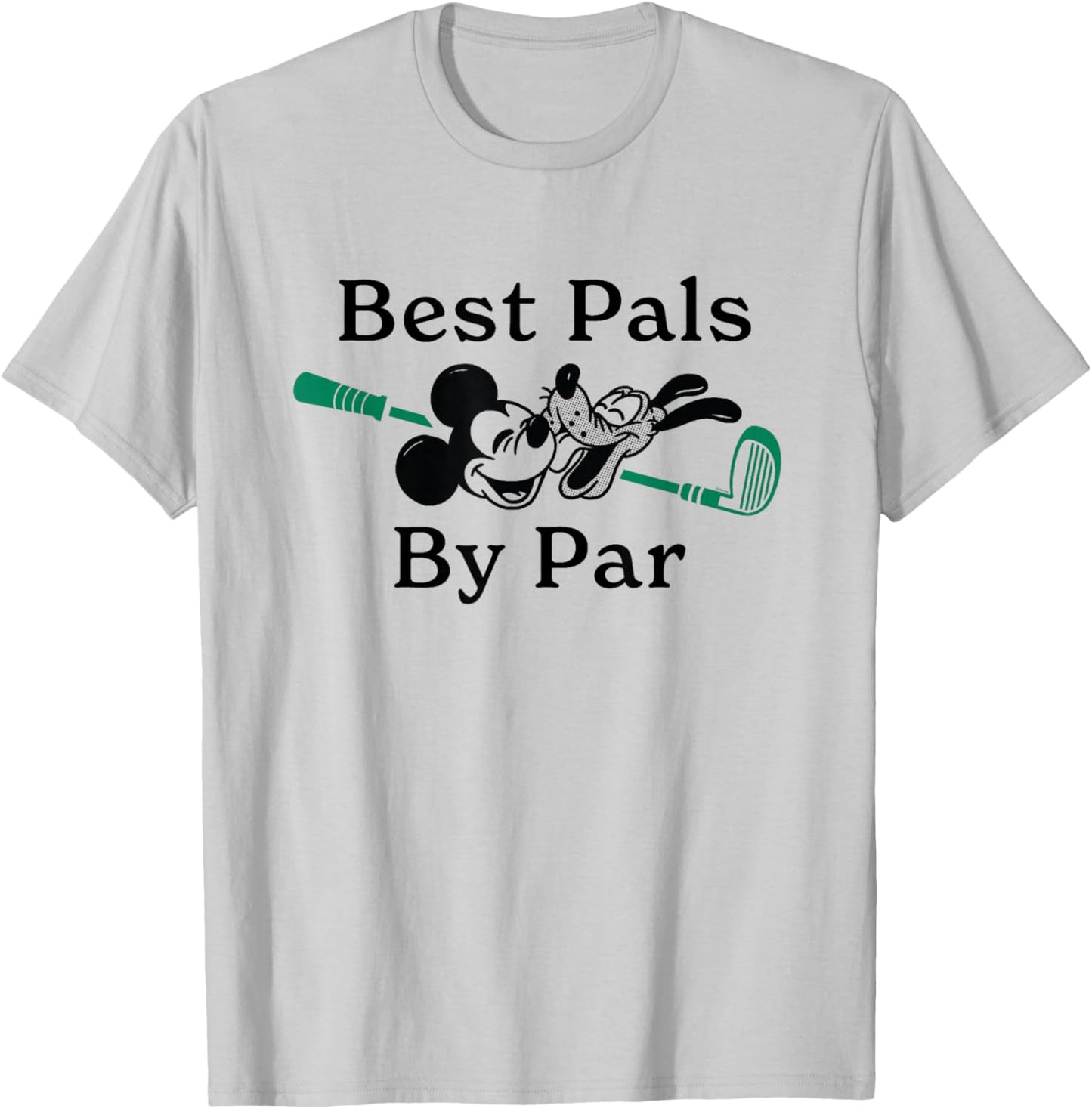 Disney Golf Mickey Mouse & Pluto Best Pals by Par Golfing T-Shirt - T-Shirt | Ash