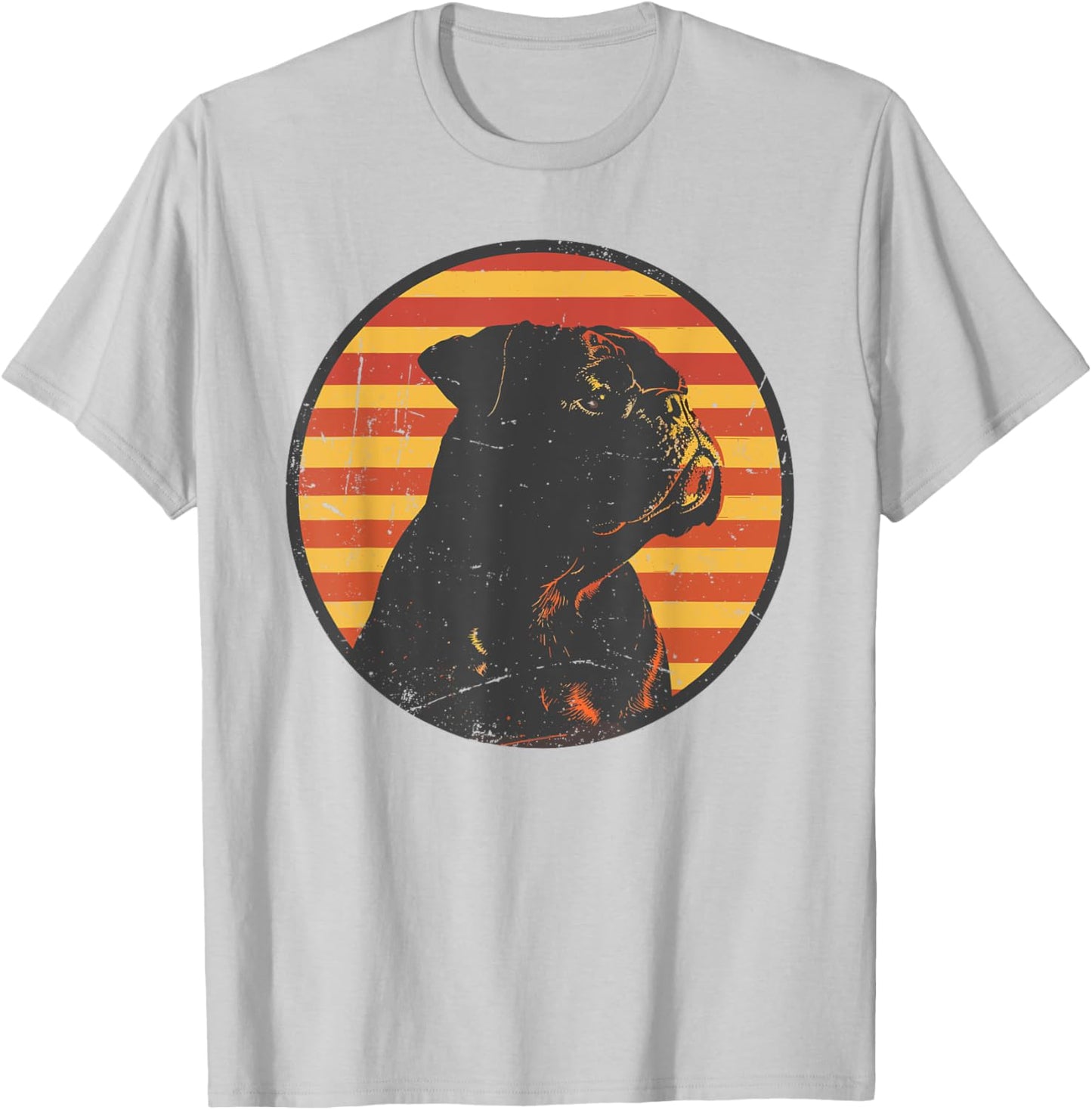 Retro Boxer Dog Lovers Gift Vintage Boxer Owner Men Women T-Shirt - T-Shirt | Ash