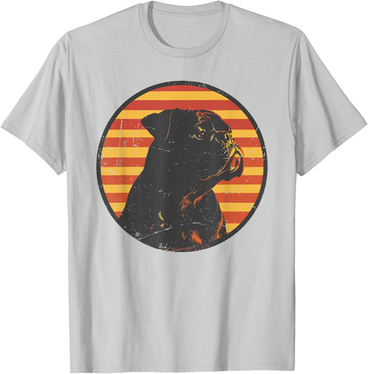 Retro Boxer Dog Lovers Gift Vintage Boxer Owner Men Women T-Shirt - T-Shirt | Ash