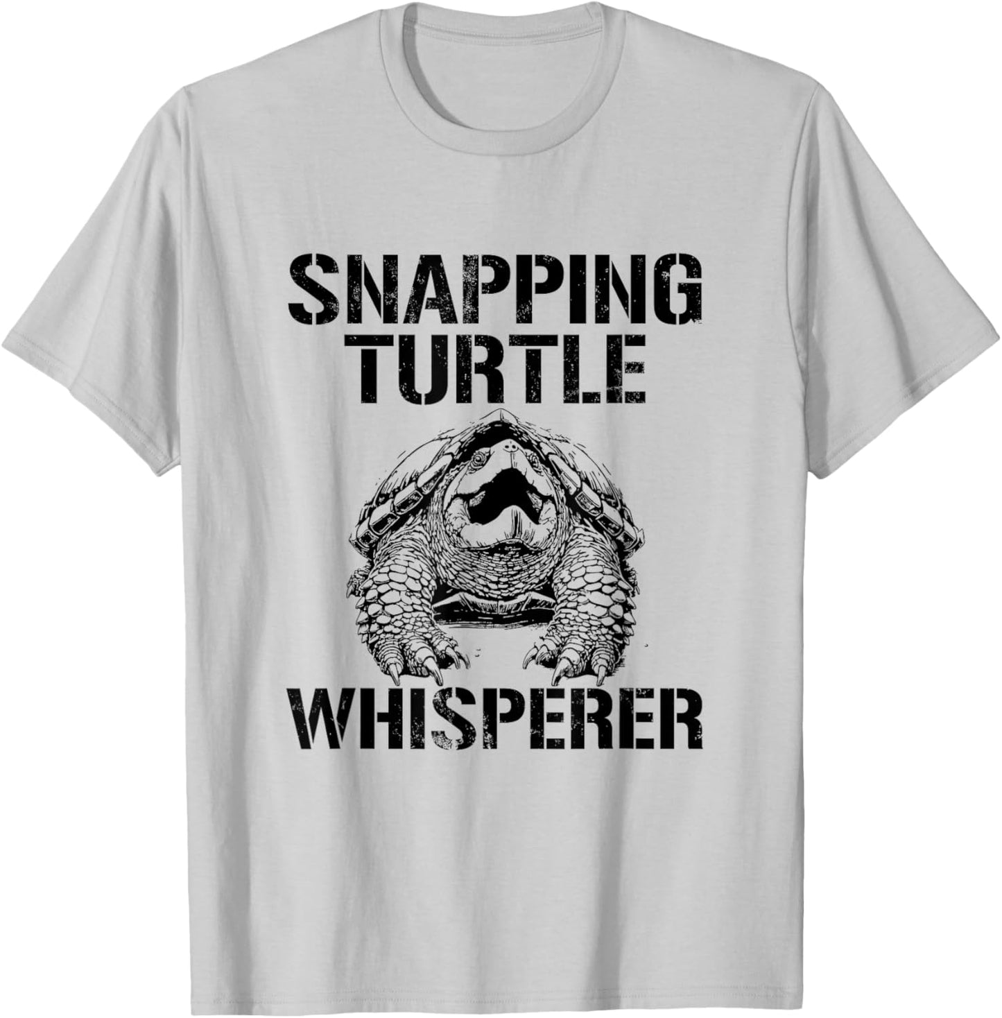 Snapping Turtle Whisperer, Snapping Turtle T-Shirt - T-Shirt | Ash