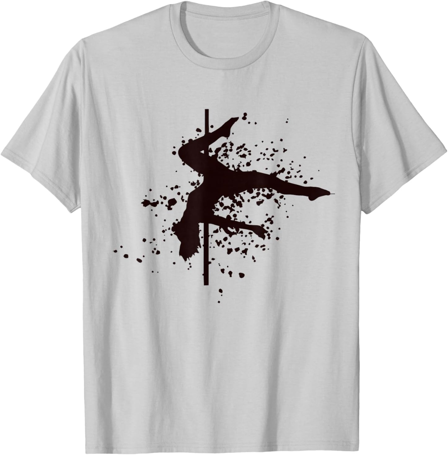 Poledance Bar Fitness Paint Splatters Femme Pole Dance T-Shirt - T-Shirt | Ash