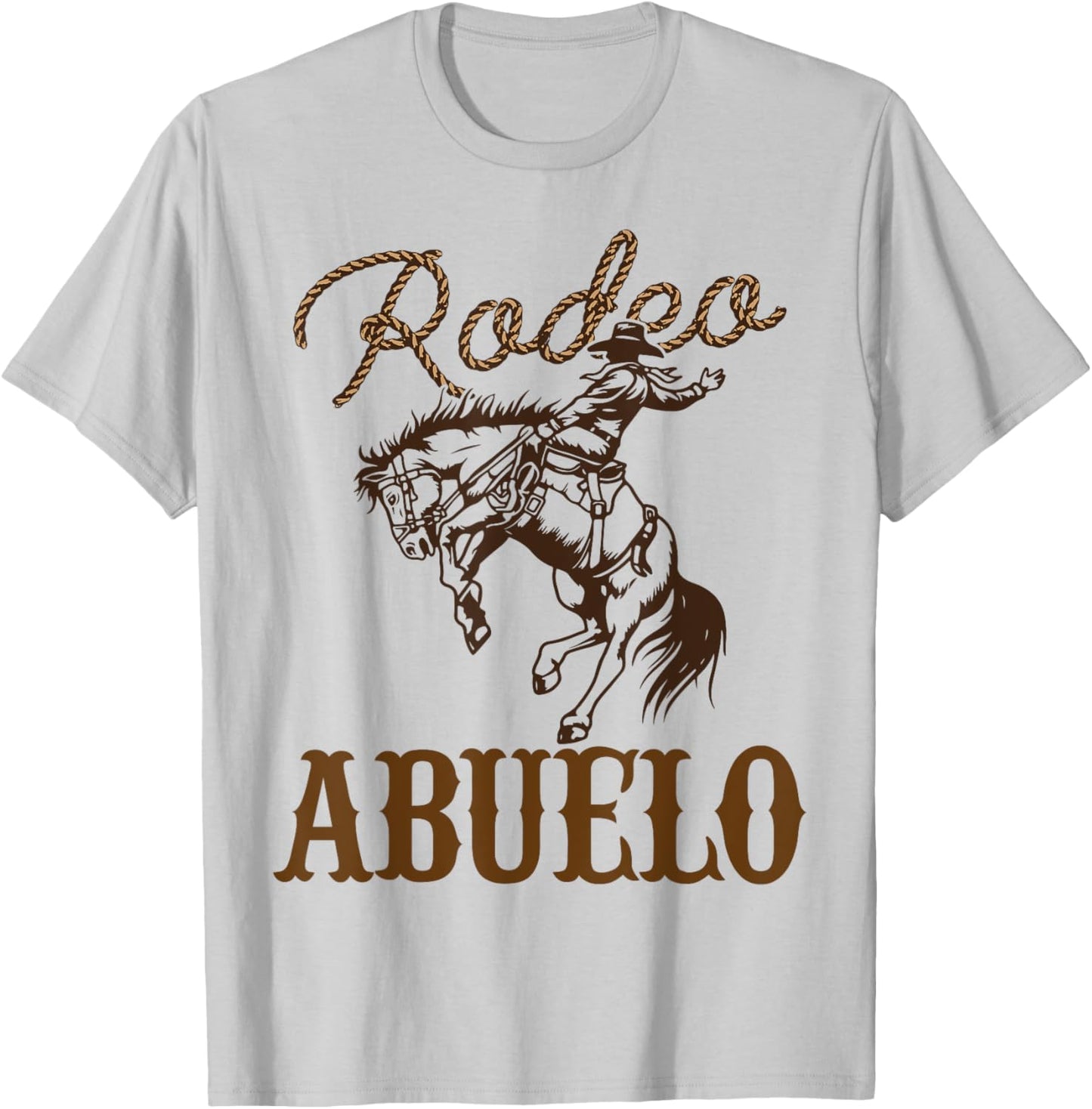 Abuelo Birthday Cowboy Cowgirl Western Rodeo Grandpa Party T-Shirt - T-Shirt | Ash