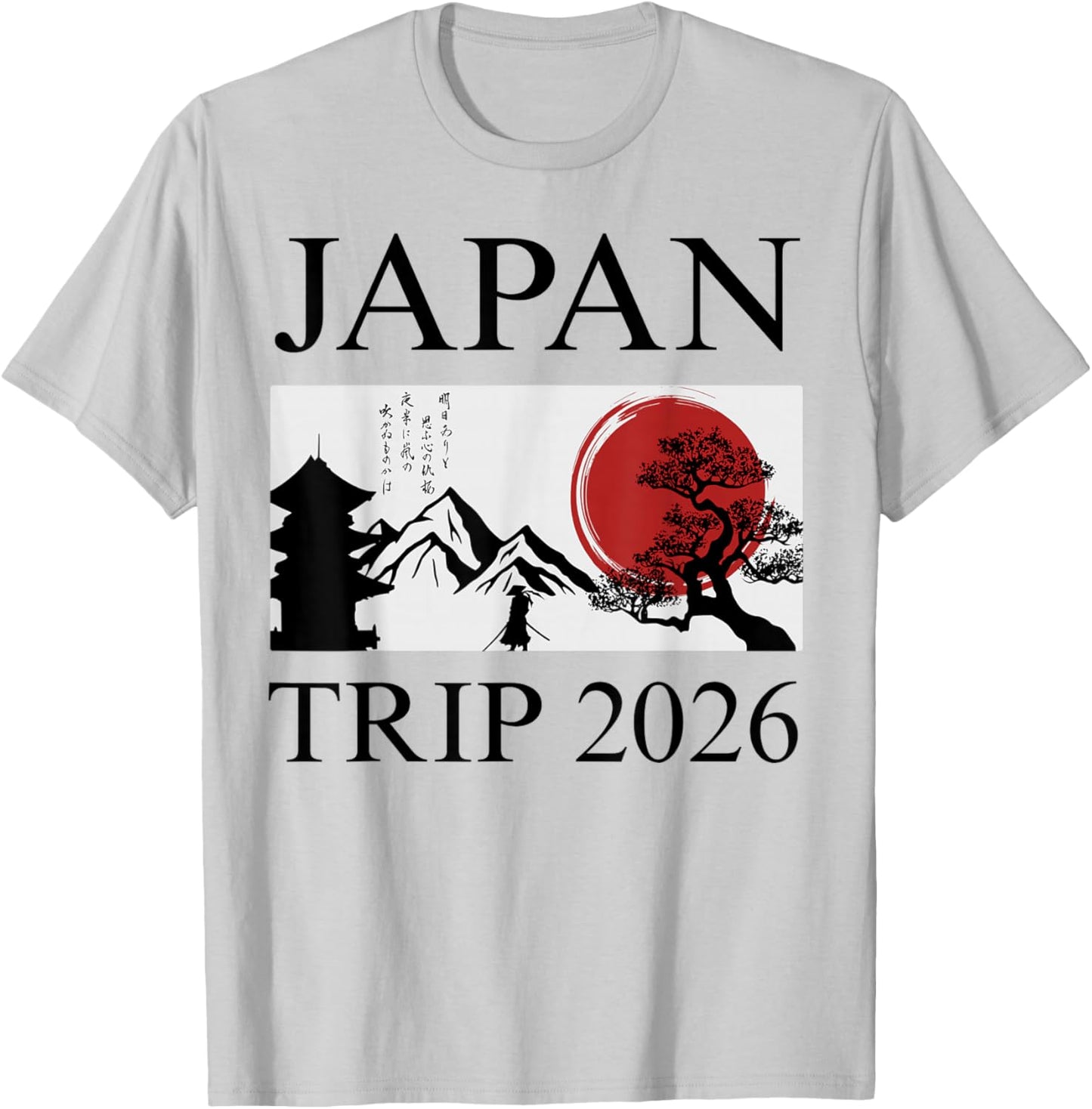 Voyage au Japon 2026 et Vacances à Tokyo Assortis T-Shirt - T-Shirt | Ash