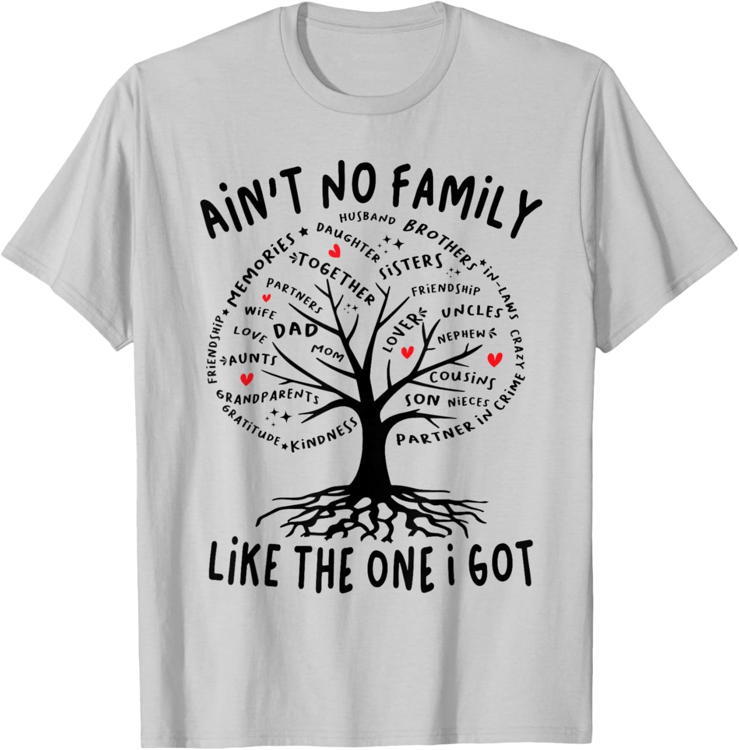 Ain't No Family Like The One I Got Matching Family Reunion T-Shirt - T-Shirt | Ash