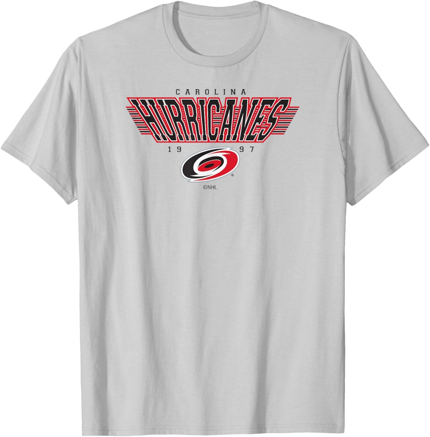 Carolina Hurricanes Laser Gray NHL Officially Licensed T-Shirt - T-Shirt | Ash