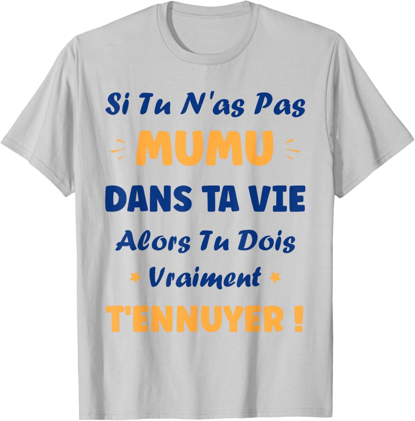 Funny Boy Si Pas mumu First Name Funny Humor mumu T-Shirt - T-Shirt | Ash