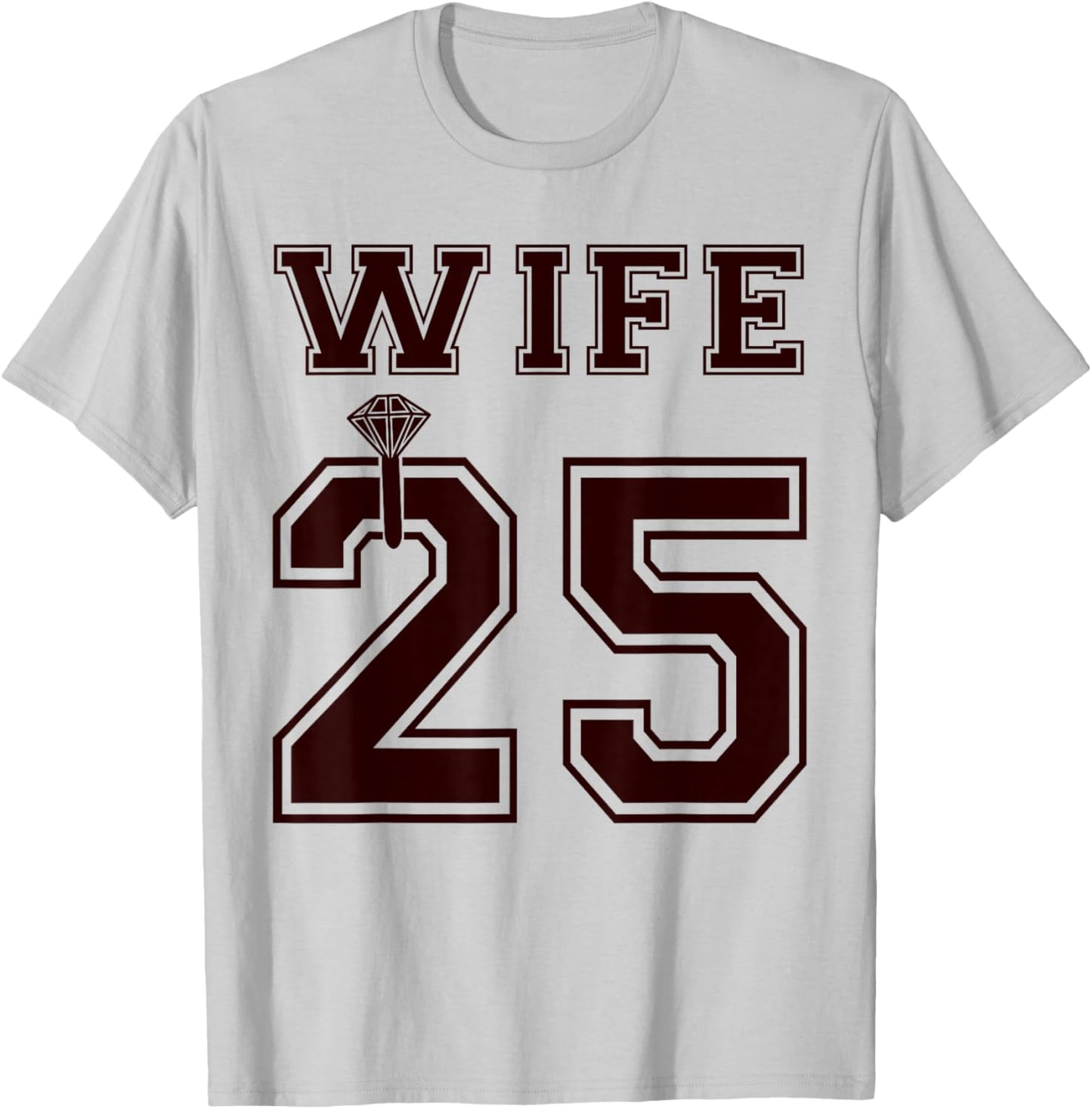 2025 Wife Husband Matching Engagement Party Honeymoon T-Shirt - T-Shirt | Ash